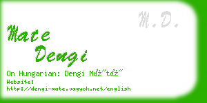 mate dengi business card